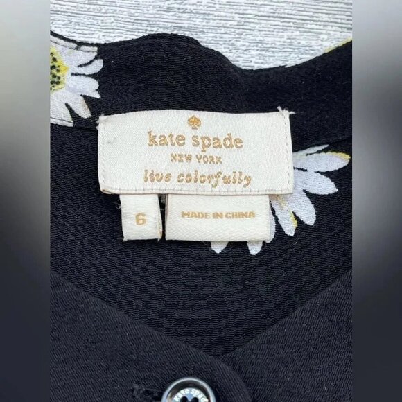 Kate Spade Daisy Dot Crepe Romper size 6 - Picture 8 of 14